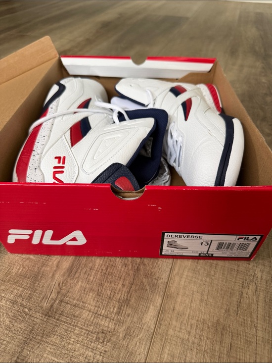 Fila Other - Fila Kids White Navy Red Dereverse High Top Sneakers